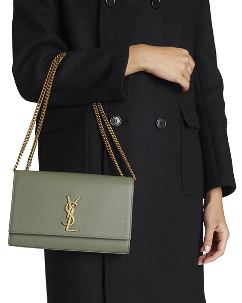 ysl chain monogram nude bag|KATE MEDIUM IN GRAIN DE POUDRE EMBOSSED LEATHER.